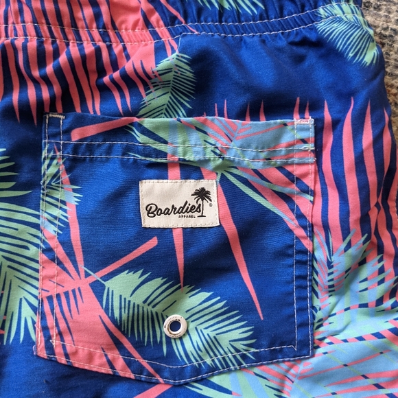 Boardies Tropicana Blue Mens Swim Shorts - Picture 7 of 11